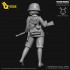 55mm Scale WWII German Female Soldier (Q version)