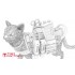 1/6 Miniature Animal - Tactical Cat (suitable for action figures and more)