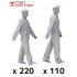 1/350 US BattleShip Crews #5 - Walking Pose (330 figures)