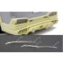 1/24 Hiace S.A.D Custom Stinger J High Roof Transkit parts for Aoshima kit