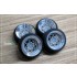 1/24 16'' Rotiform DSC Rim set with Stretch Tyres