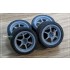 1/24 15'' Advan Racing RG2 Rim set with Tyres