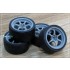 1/24 15'' Advan Racing RG2 Rim set with Tyres