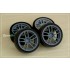 1/24 19'' Work Emotion CR Kai Rim set with Tyres