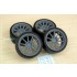 1/24 20'' Work Emotion ZR10 Rim set (5 holes) with Tyres