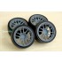 1/24 20'' Enkei GTC02 Rim set (5 holes) with Tyres