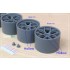 1/24 18'' Porsche RSR Le Mans BBS Rim set without Tyre for Nunu kit