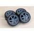 1/24 19'' Rays 57DR Rim set (5 holes) with Tyres
