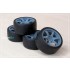 1/24 19'' Rays 57DR Rim set (5 holes) with Tyres