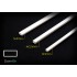 Rectangle Plastic Rod set #Tube (1pc: 5x2mm, 1pc: 4x2.5mm, 1pc: 3x2mm, each length 250mm)