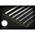 Circle Plastic Rod #Solid (7pcs, dia. 1mm-5mm, each length 250mm)
