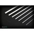 Circle Plastic Rod #Solid (7pcs, dia. 1mm-5mm, each length 250mm)