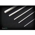 Square Plastic Rod set #Solid (5pcs, each length 250mm)