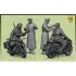 1/35 WWII German R12 Heavy Motorcycle with Rider and Officer