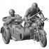 1/35 Soviet Motorcycle M72 with Sidecar and Crew