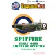 Decals for 1/48 Supermarine Spitfire Early Mark Airframe Stencils