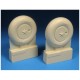 1/24 Spitfire Mk. I - IX Covered Mainwheels for Airfix/Trumpeter Mk. I/V kits