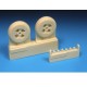 1/48 Sea Fury Diamond Tread Main Wheels for Airfix kits