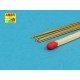 Brass Round Rods 0.5mm (Length: 250mm, 8pcs)