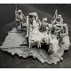 54mm Scale WWI First Aid Trolley, Base and 8 Figures