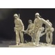 1/24 (75mm) WWII USMC Stretcher Team in Peleliu (5 Resin Figures)