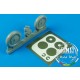 1/32 Messerschmitt Bf-109G Wheels + Paint Mask for Hasegawa kit