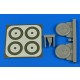 1/32 Polikarpov I-153 Wheels & Paint Masks for ICM kits