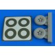 1/32 Spitfire Mk.Ix Wheels (5-Spoke) & Paint Masks for Tamiya kits
