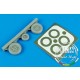 1/48 F-105 Thunderchief Wheels & Paint Masks for Trumpeter kit