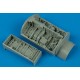 1/48 F-16C/D Falcon Wheel Bays for Kinetic kit