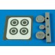 1/72 Bell P-39Q/N Airacobra Wheels & Paint Masks for Academy kits 