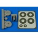 1/72 Vickers Wellington Wheels & Paint Masks (early) for Airfix kits