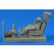 1/32 US Navy F/A-18A/C Pilot with Ejection Seat for Academy kits
