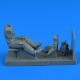 1/32 WWII German Luftwaffe Messerschmitt Bf 109K Pilot w/Parachute for Hasegawa kits
