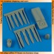 1/48 Northrop P-61A/P-61B 'Black Widow' Propellers w/tool for Great Wall Hobby kits 
