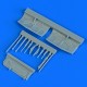 1/48 General Dynamics F-16A/B Fighting Falcon Undercarriage Covers for Hasegawa kits