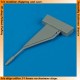 1/72 Douglas A-4 Skyhawk Refueling Probe - type A for Fujimi kits 