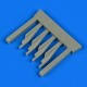1/72 SAAB J-35 Draken Air Scoops for Hasegawa/Revell kits