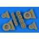 1/48 Grumman F-14B/D Tomcat Weighted Wheels for Tamiya kits