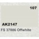 Acrylic Paint - FS 37886 Offwhite (17ml)