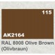 Acrylic Paint - RAL 8008 Olive Brown Olivbraun (17ml)