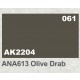 Acrylic Paint - ANA613 Olive Drab (17ml)