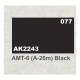 Aircraft Series Acrylic Paint - AMT-7 (A-26m) Black (17ml)