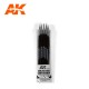 Silicone Brushes Medium Hard Tip Medium Size (5pcs)