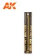 Brass Pipes (diameter: 1.3mm, length: 20cm, 5pcs)