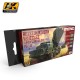 Acrylic Paint Set - Russian Modern Vehicles Camouflage Colours Vol.2 (6 x 17ml)