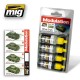 Acrylic Paint set - Olive Drab Modulation set (4 x 17ml)