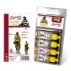 Acrylic Paint Set for Figures - WWII Japanese Infantry (4x 17ml)