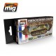 WWI & WWII French Tank Camouflage Colour Set (17ml x 6)
