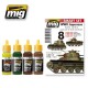 WWII Japanese AFV Early Camouflage Colour Paint Set (17ml x 4)